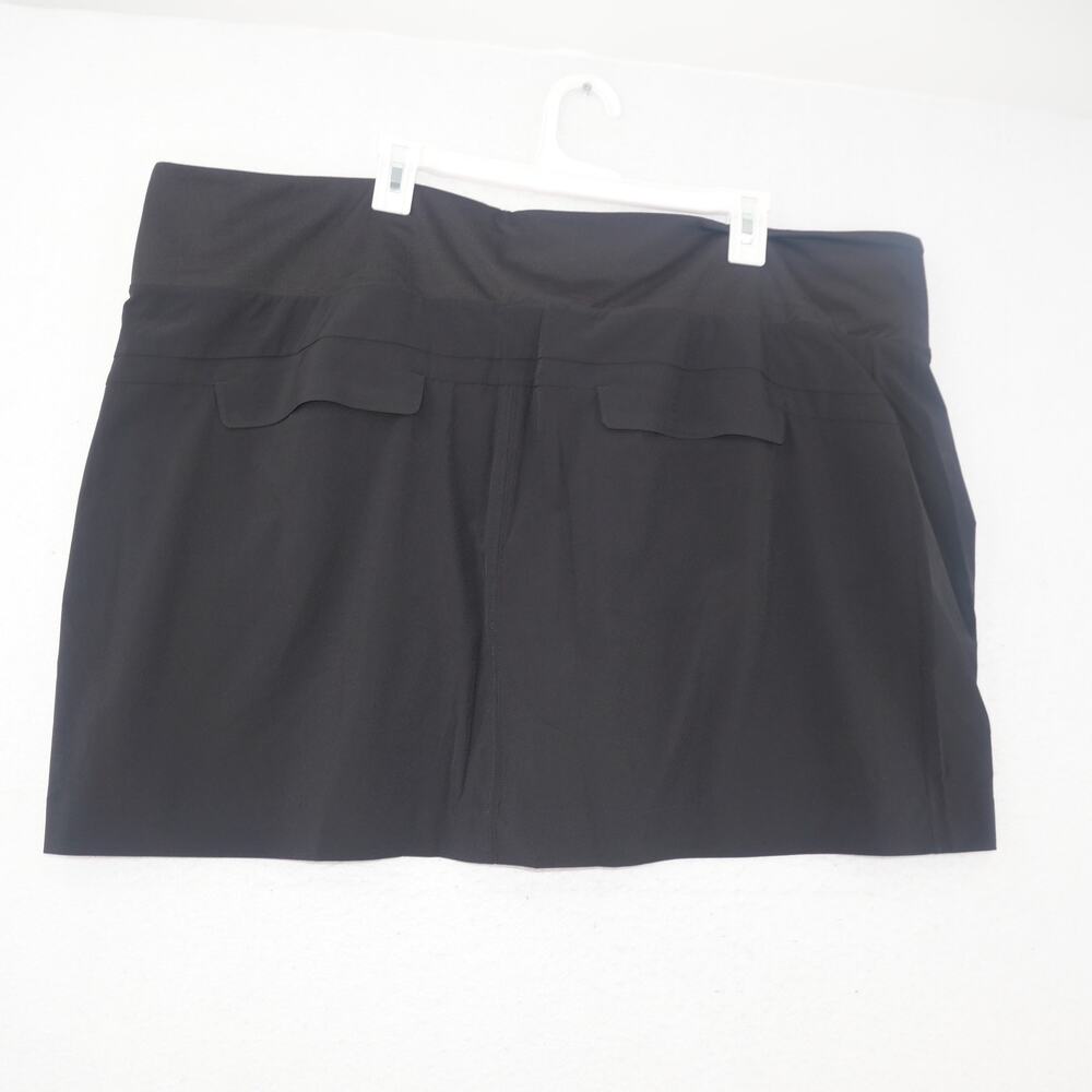 NEW Athleta Soho Skorts Shorts  Women's Plus Size 26 Black Stretch Pull On - Picture 6 of 9